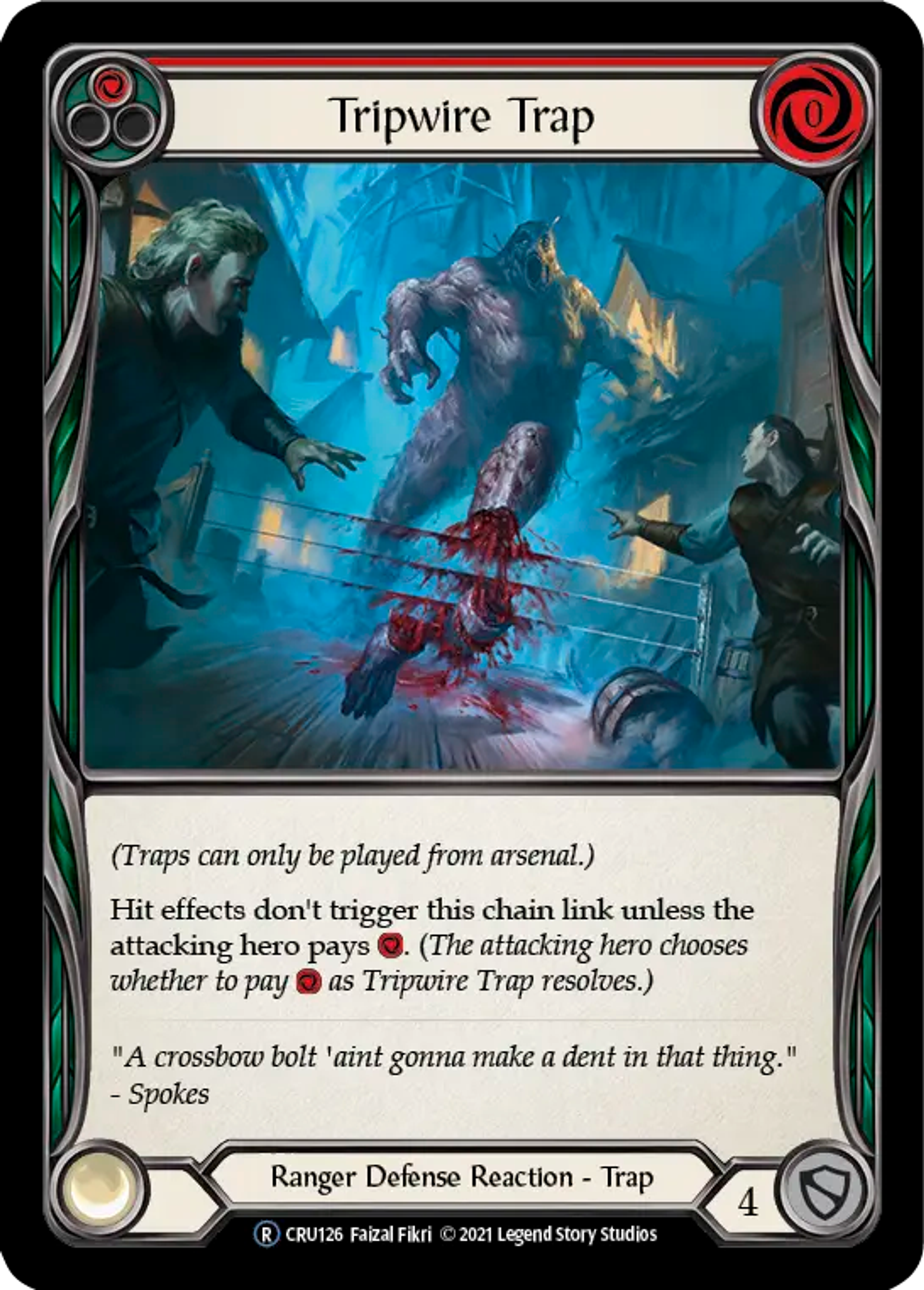 Tripwire Trap (Red) — Crucible of War - Unlimited — Flesh and Blood