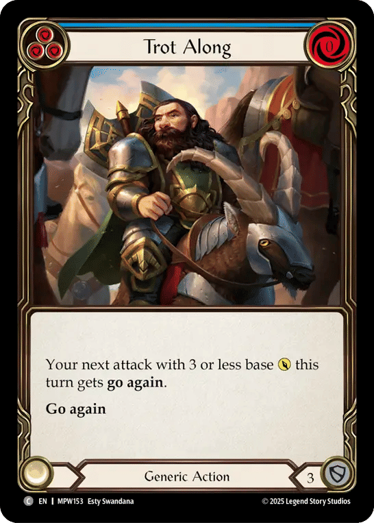Trot Along (Blue) — Mastery Pack Warrior — Flesh and Blood