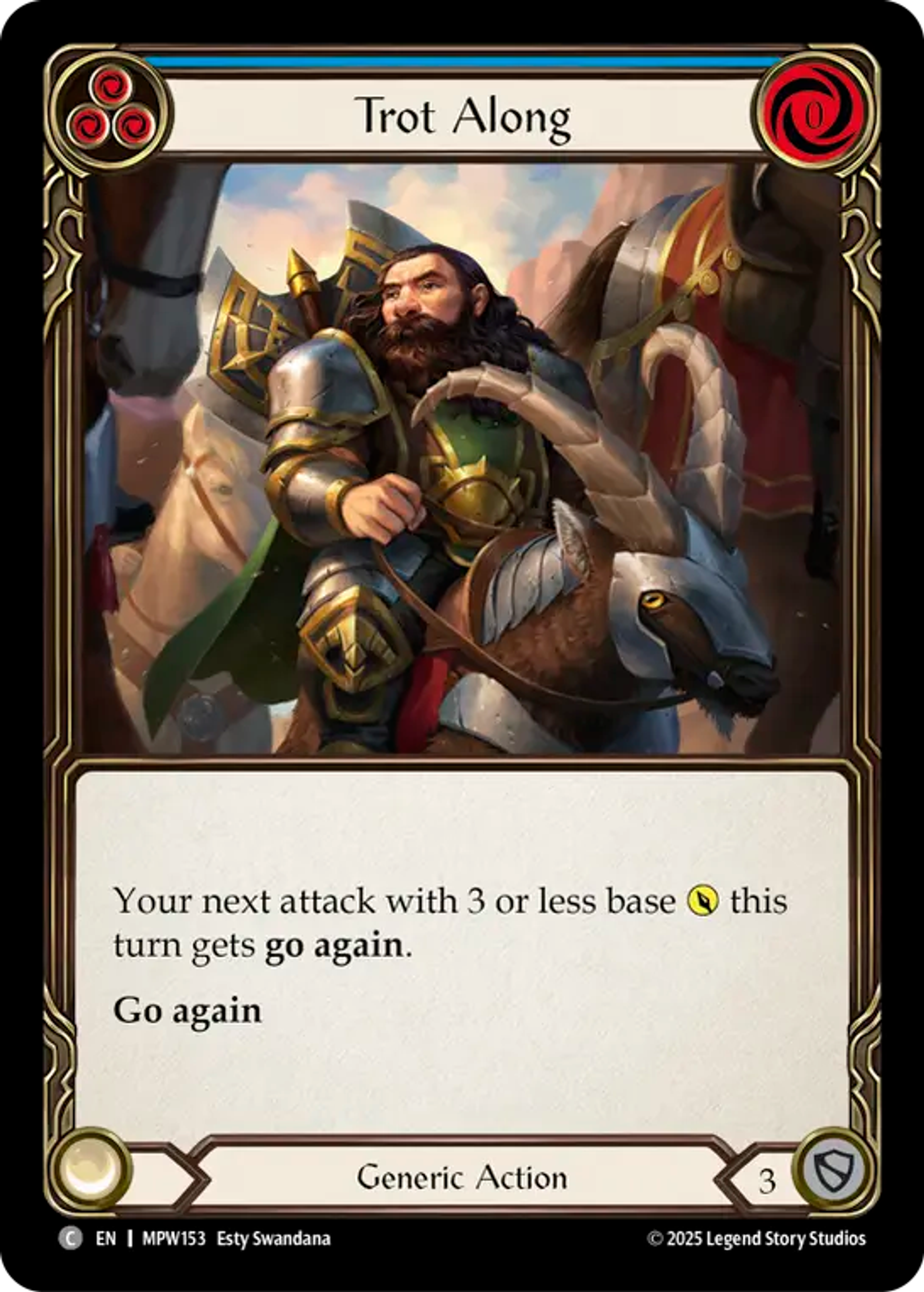 Trot Along (Blue) — Mastery Pack Warrior — Flesh and Blood