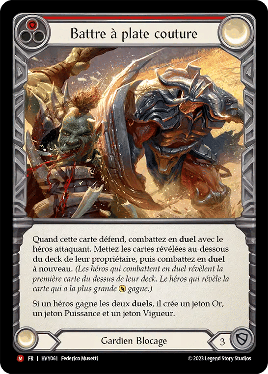Battre à plate couture — Heavy Hitters — Flesh and Blood