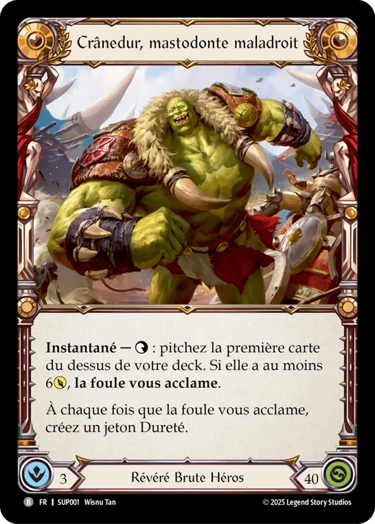 Crânedur, mastodonte maladroit — Super Slam — Flesh and Blood