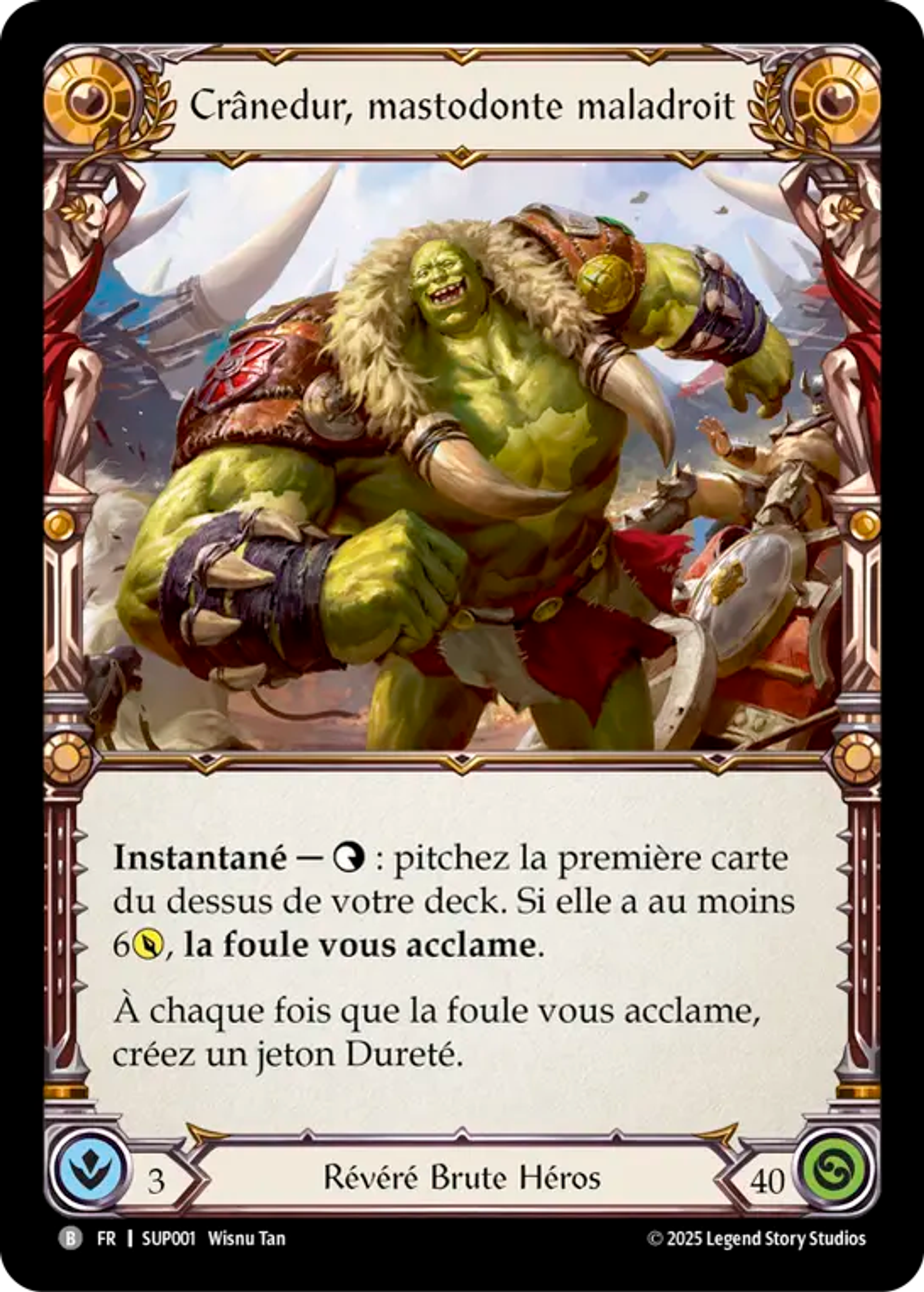 Crânedur, mastodonte maladroit — Super Slam — Flesh and Blood
