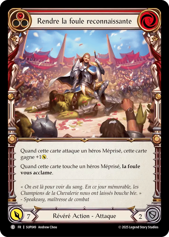 Rendre la foule reconnaissante — Super Slam — Flesh and Blood