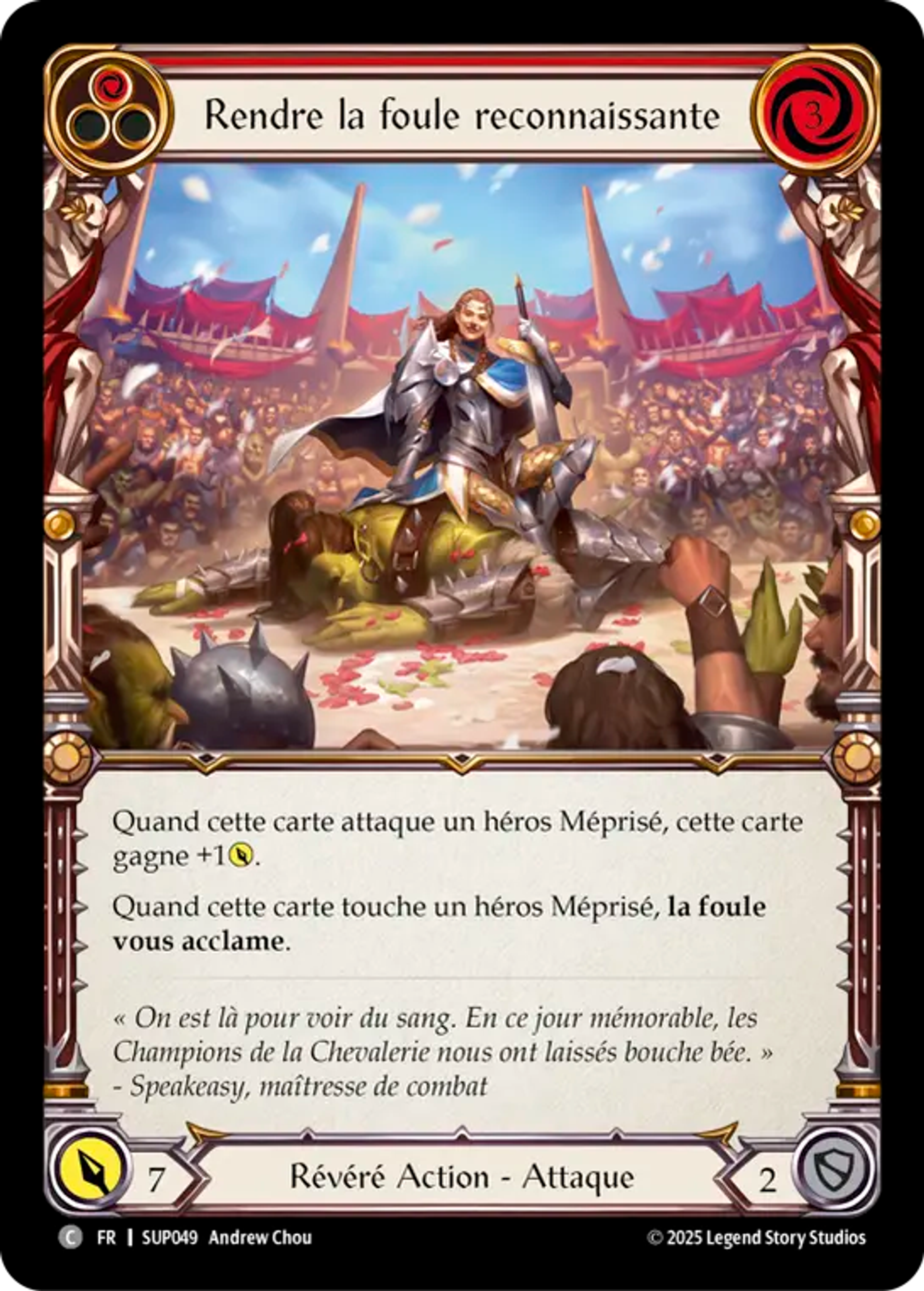 Rendre la foule reconnaissante — Super Slam — Flesh and Blood
