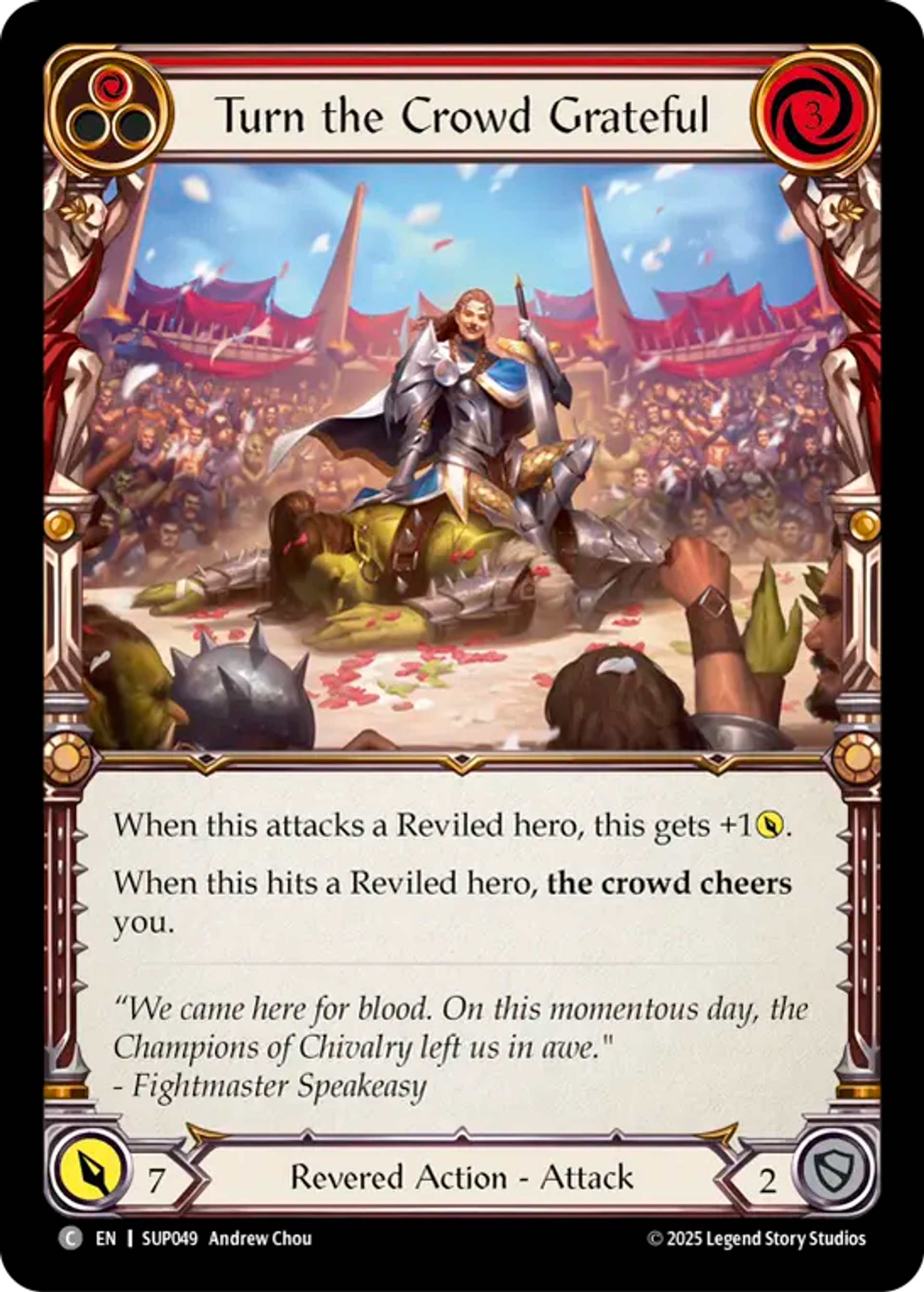 Turn the Crowd Grateful (Red) — Super Slam — Flesh and Blood