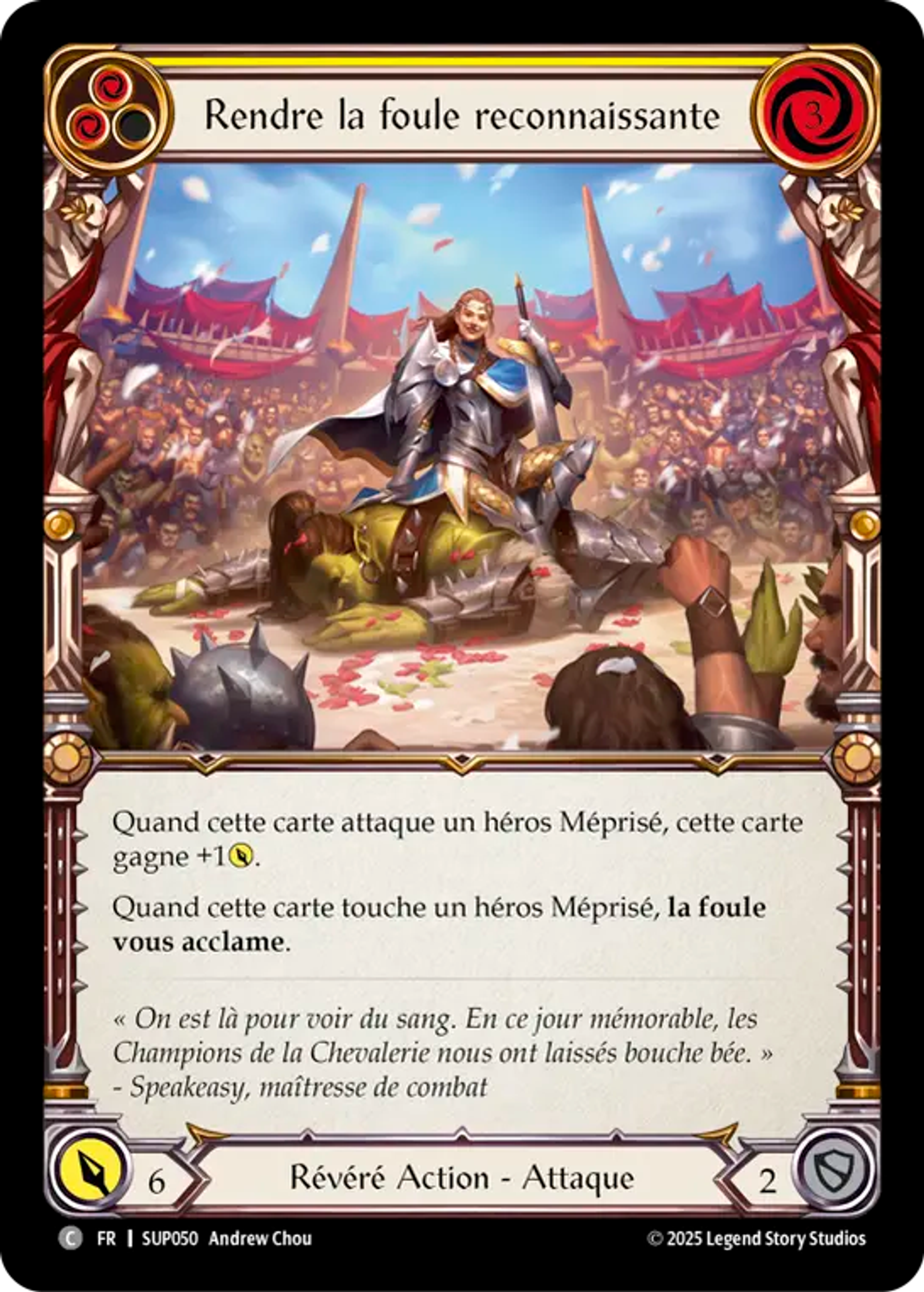 Rendre la foule reconnaissante — Super Slam — Flesh and Blood