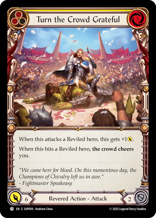 Turn the Crowd Grateful (Yellow) — Super Slam — Flesh and Blood