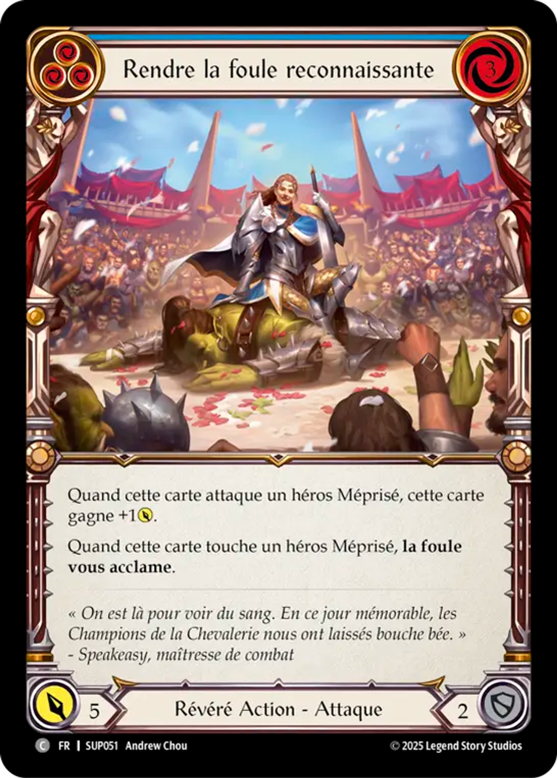Rendre la foule reconnaissante — Super Slam — Flesh and Blood