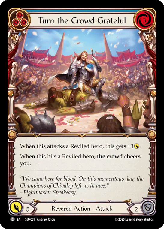 Turn the Crowd Grateful (Blue) — Super Slam — Flesh and Blood