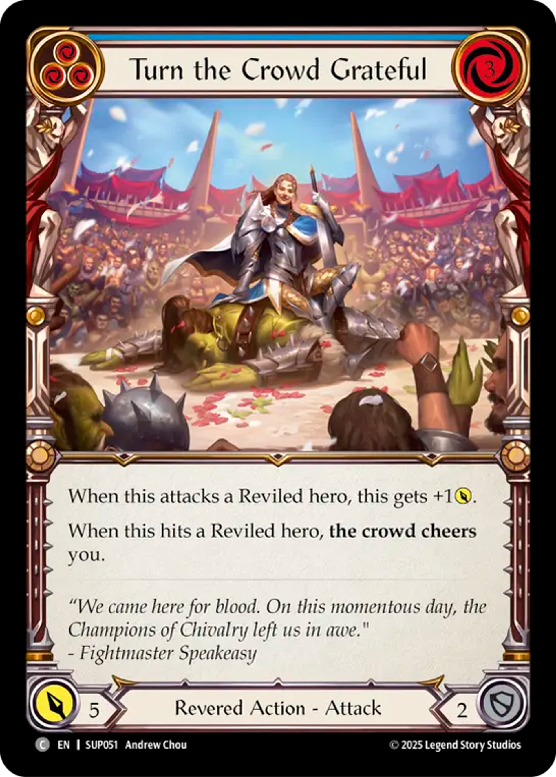 Turn the Crowd Grateful (Blue) — Super Slam — Flesh and Blood