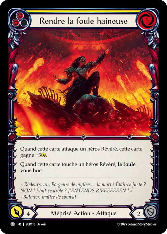 Rendre la foule haineuse — Super Slam — Flesh and Blood