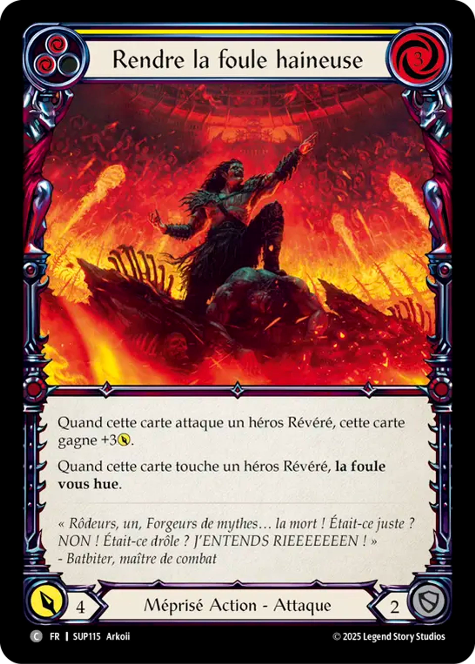 Rendre la foule haineuse — Super Slam — Flesh and Blood