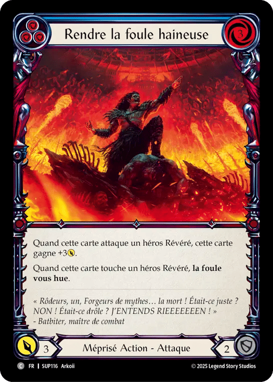 Rendre la foule haineuse — Super Slam — Flesh and Blood