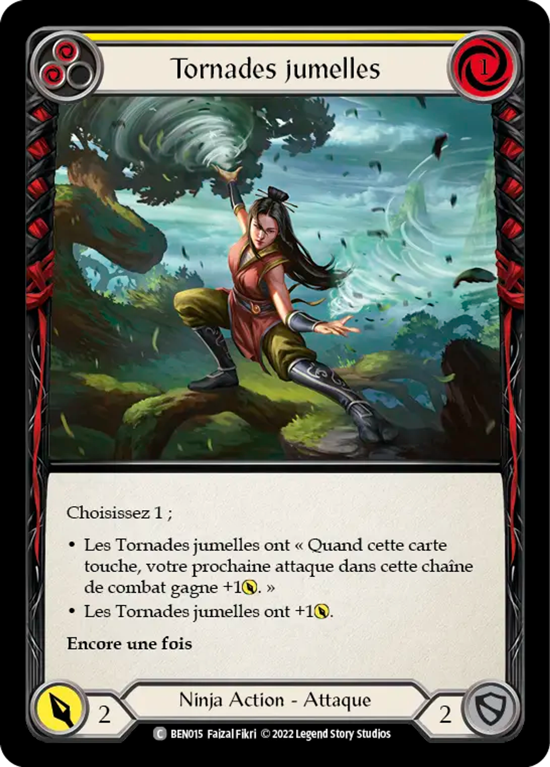 Tornades jumelles — Benji - Blitz Deck — Flesh and Blood