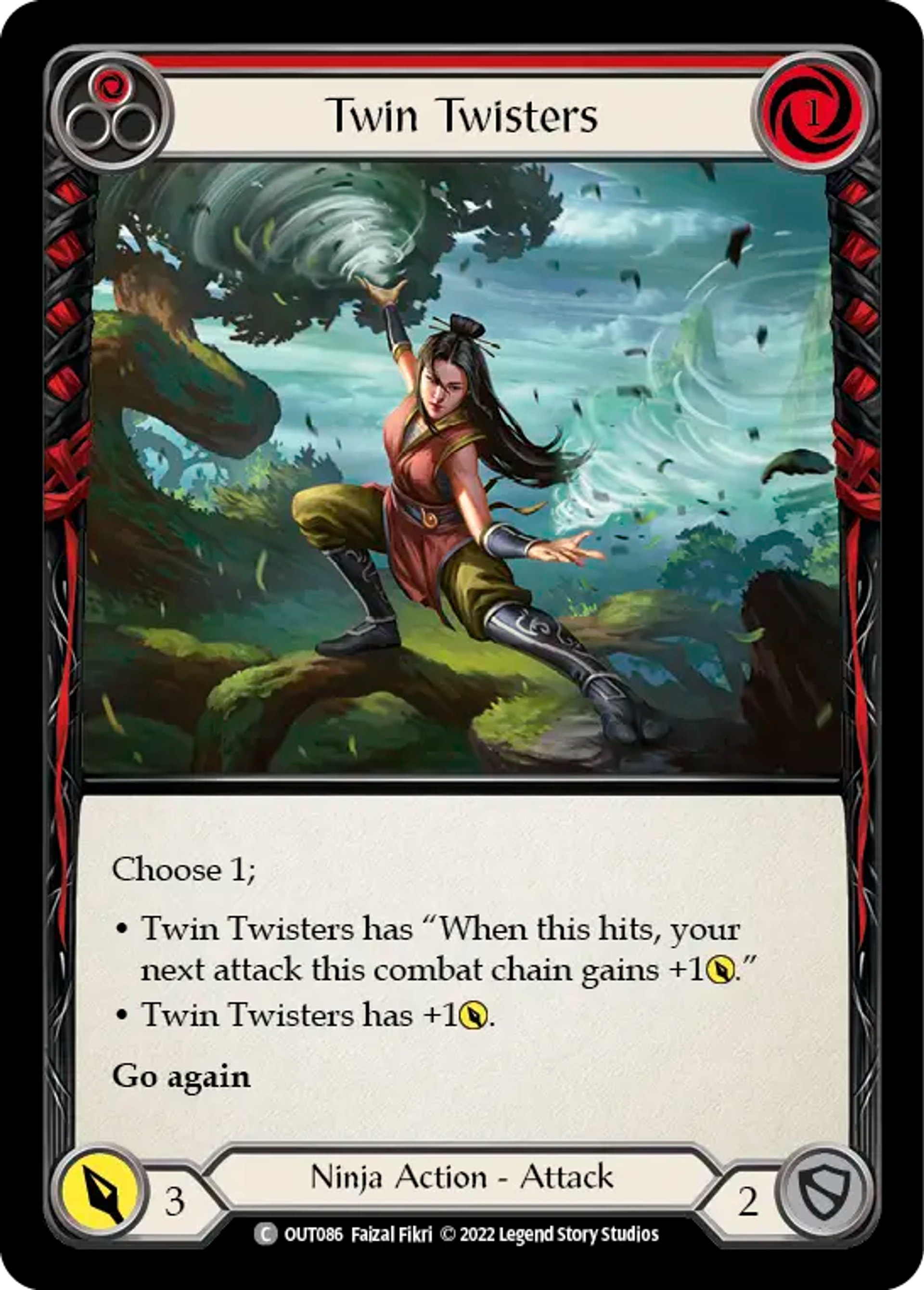 Twin Twisters (Red) — Outsiders — Flesh and Blood