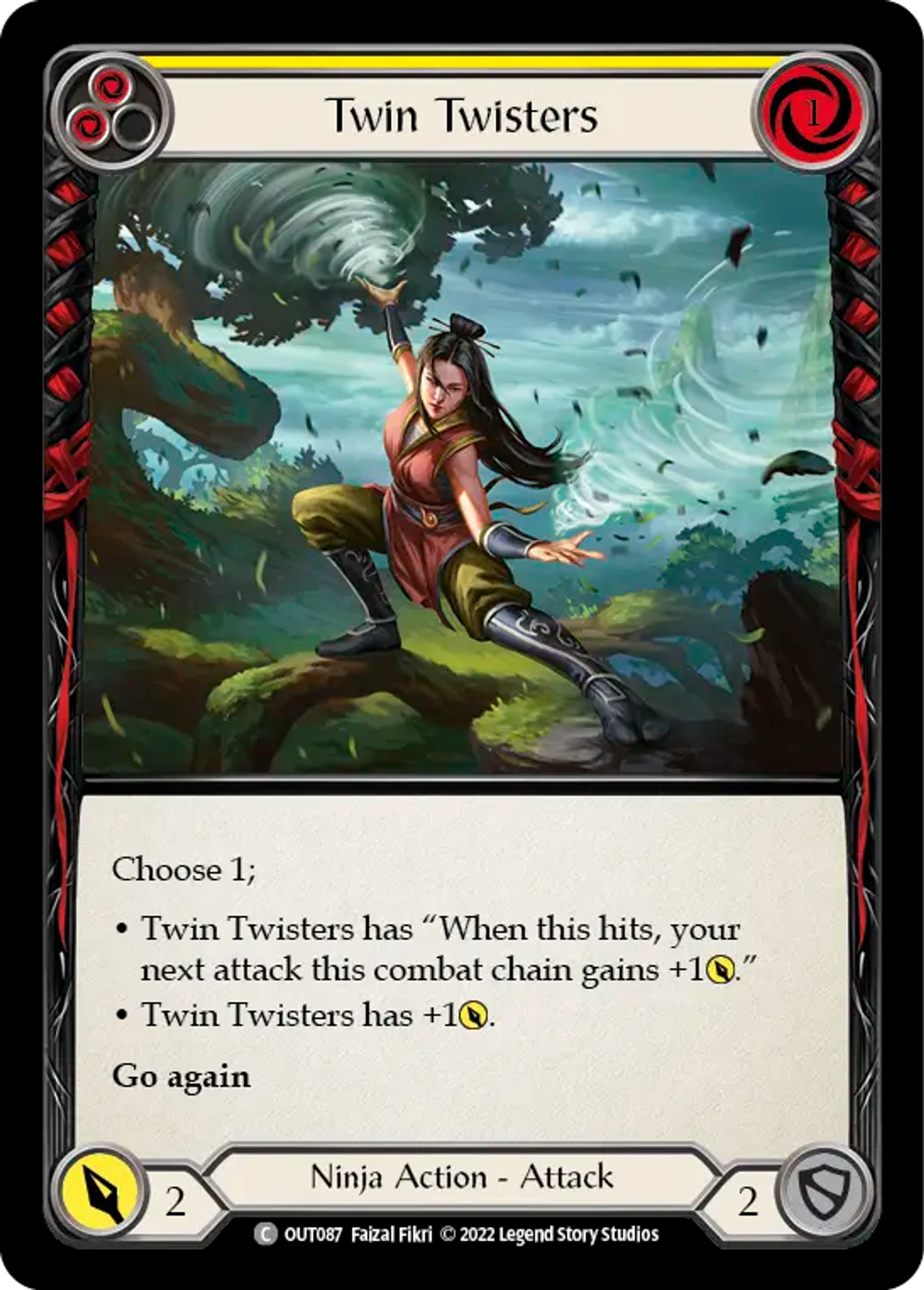 Twin Twisters (Yellow) — Outsiders — Flesh and Blood