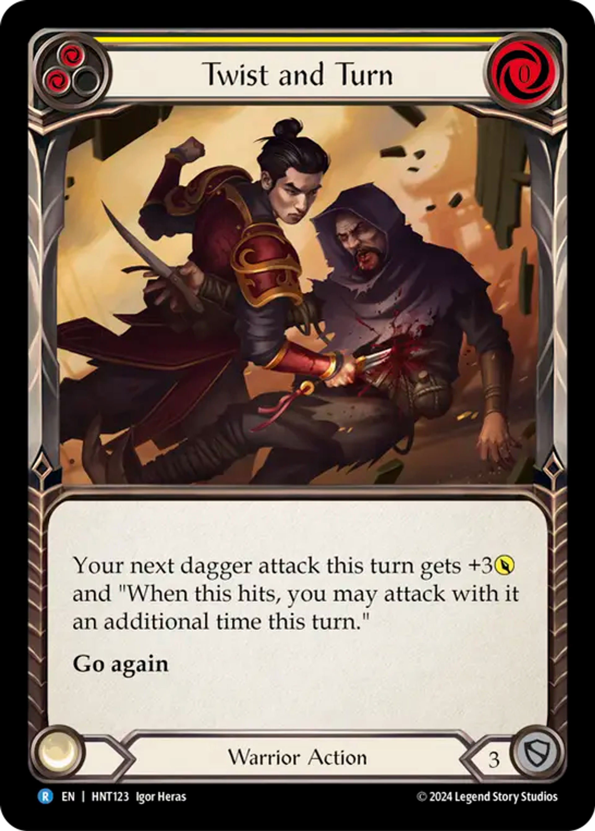 Twist and Turn (Yellow) — The Hunted — Flesh and Blood