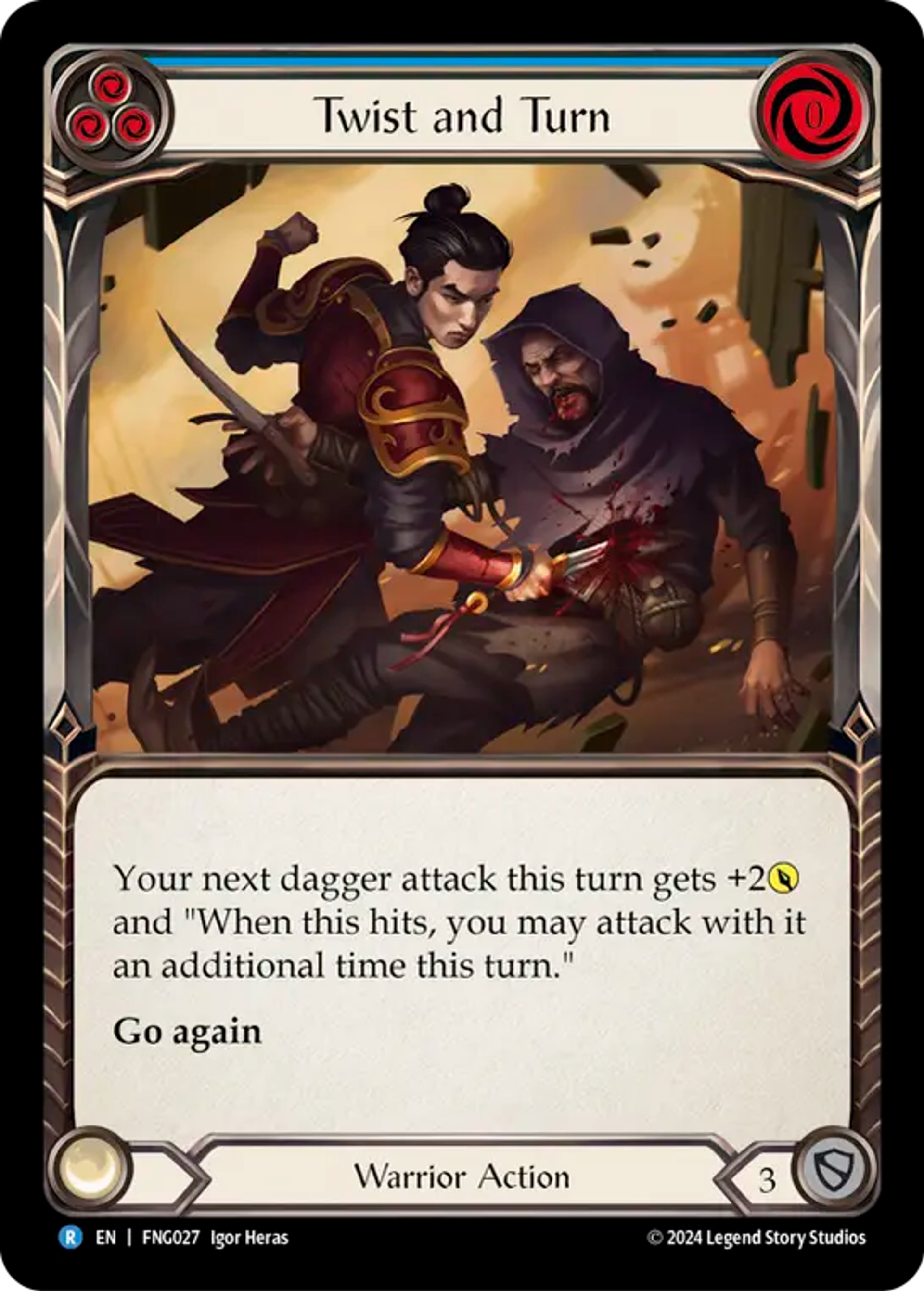 Twist and Turn (Blue) — The Hunted Blitz Deck - Fang — Flesh and Blood