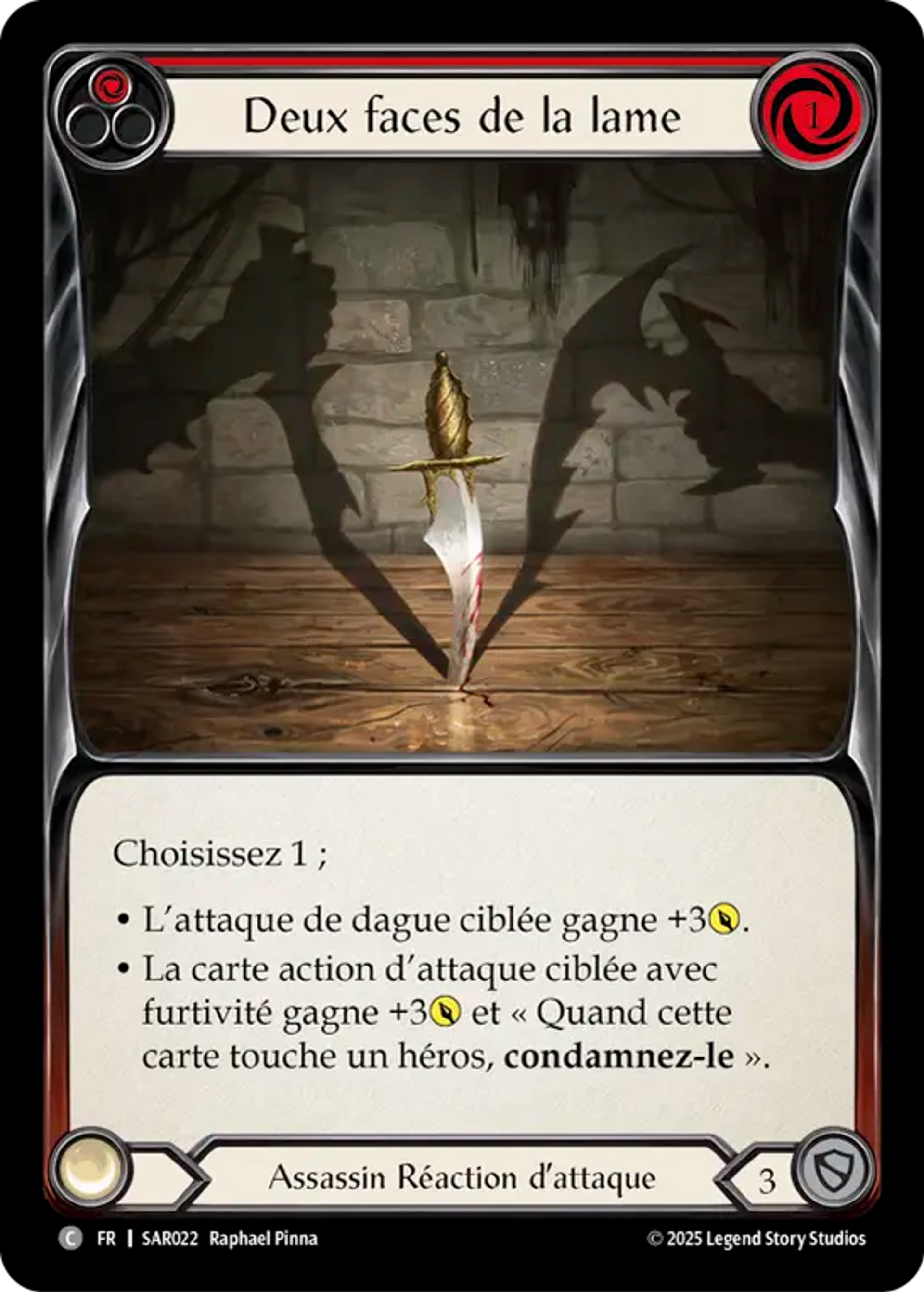 Deux faces de la lame — Silver Age Chapter 2 - Arakni, Web of Deceit — Flesh and Blood
