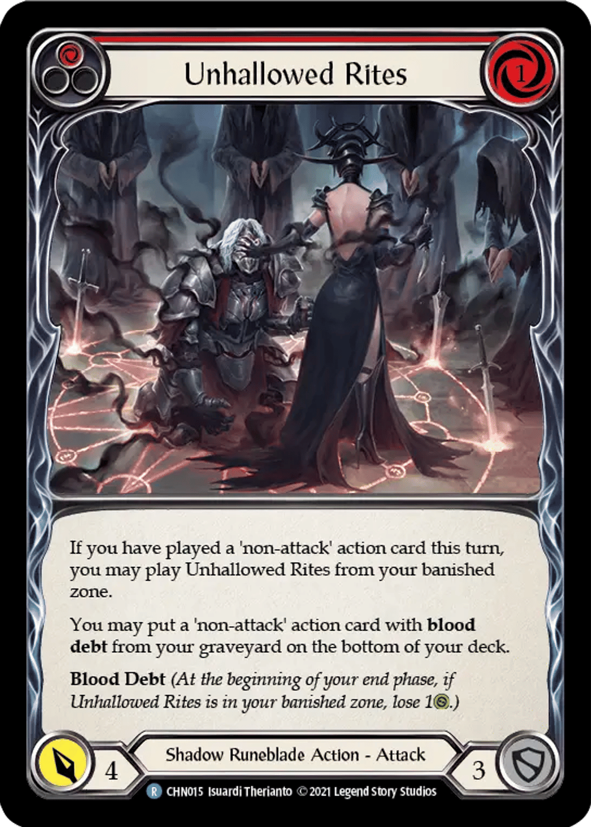Unhallowed Rites (Red) from Chane - Blitz Deck - Flesh and Blood
