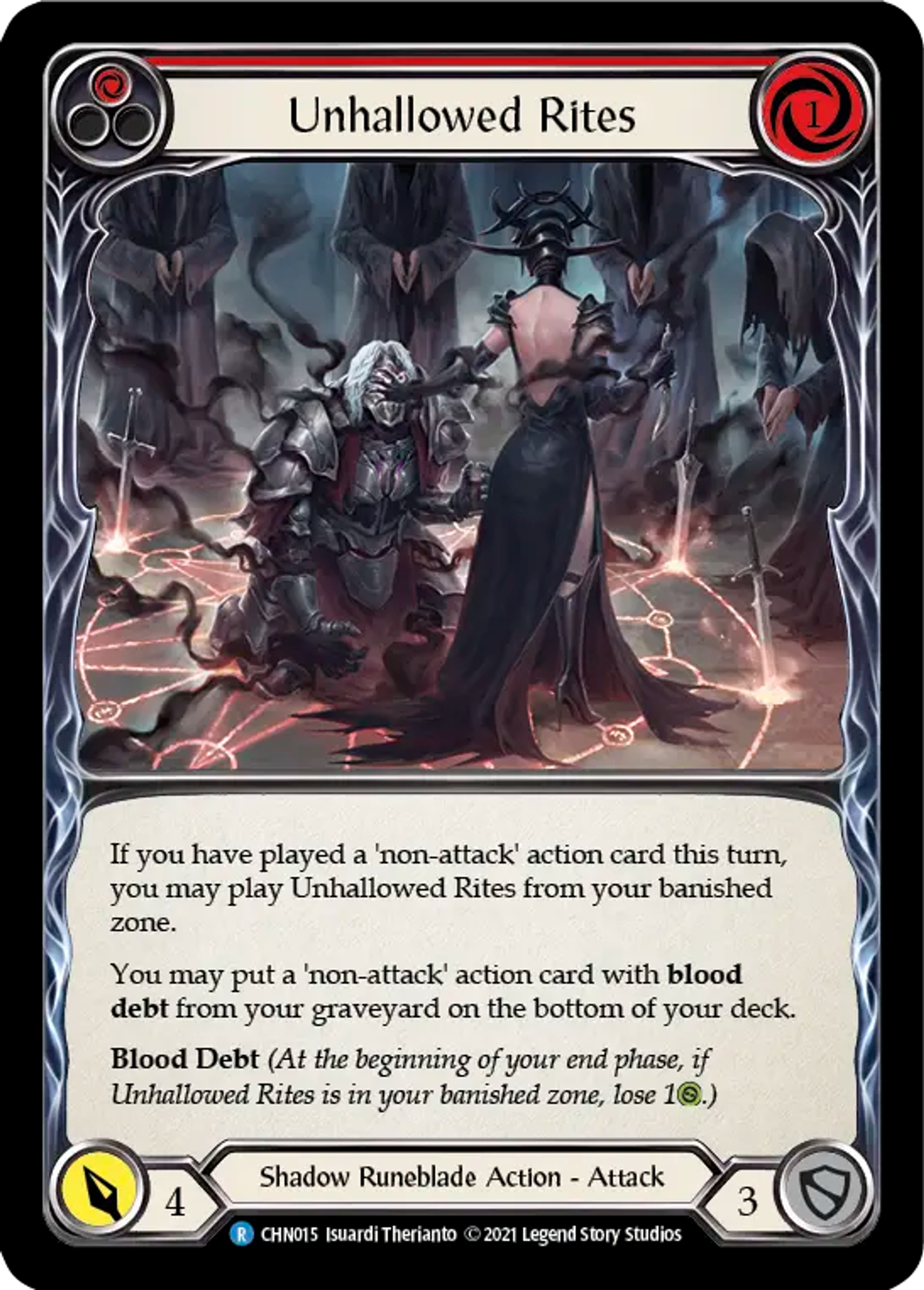 Unhallowed Rites (Red) — Chane - Blitz Deck — Flesh and Blood