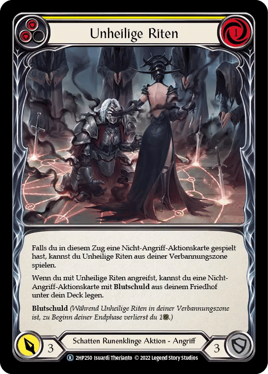 Unhallowed Rites (Yellow) — History Pack 2 - Black Label — Flesh and Blood