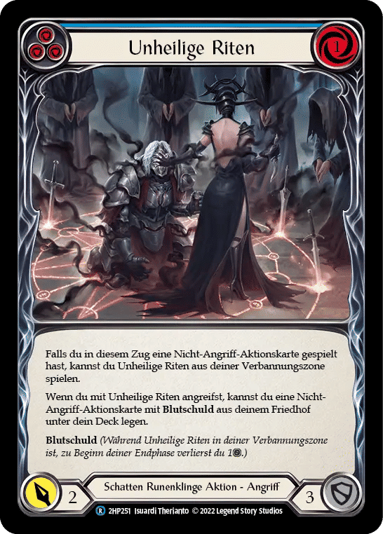 Unhallowed Rites (Blue) — History Pack 2 - Black Label — Flesh and Blood