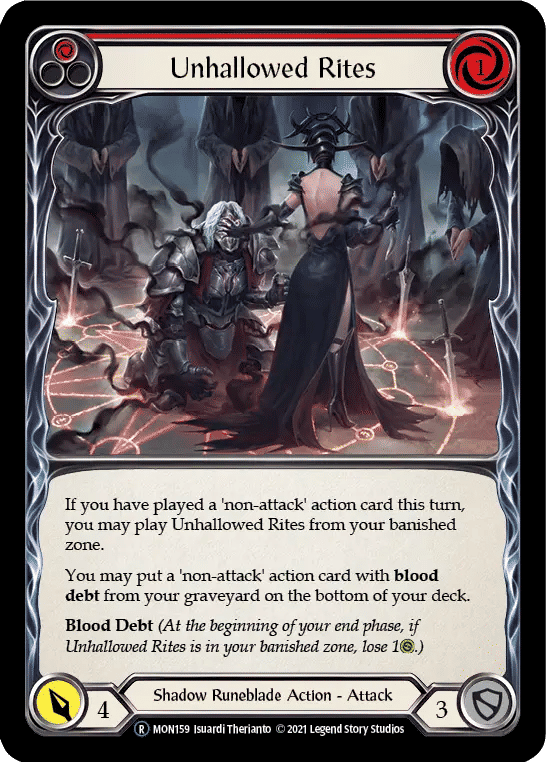 Unhallowed Rites (Red) — Monarch - Unlimited — Flesh and Blood
