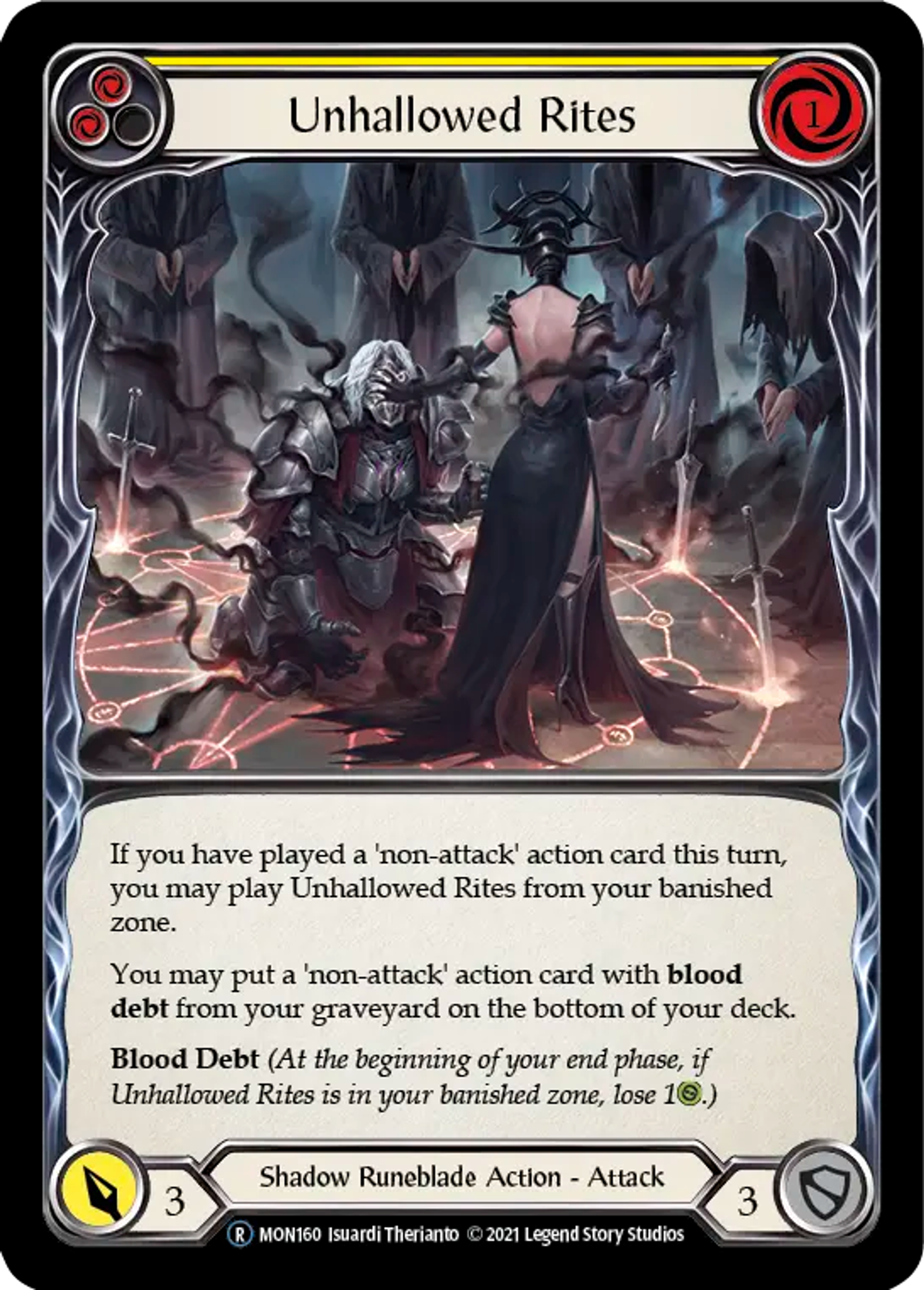 Unhallowed Rites (Yellow) — Monarch - Unlimited — Flesh and Blood
