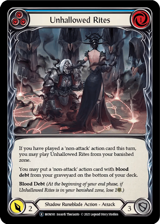 Unhallowed Rites (Blue) — Monarch - Unlimited — Flesh and Blood