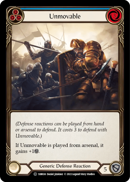 Unmovable (Blue) — Bravo - Blitz Deck — Flesh and Blood