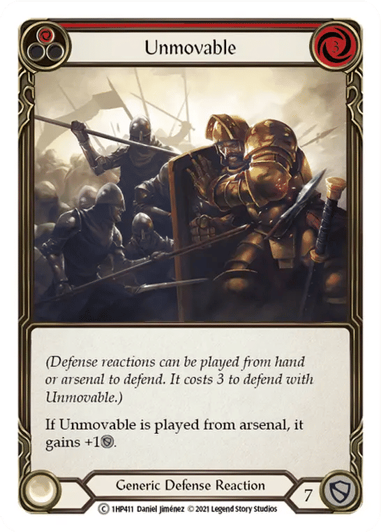 Unmovable (Red) — History Pack 1 — Flesh and Blood
