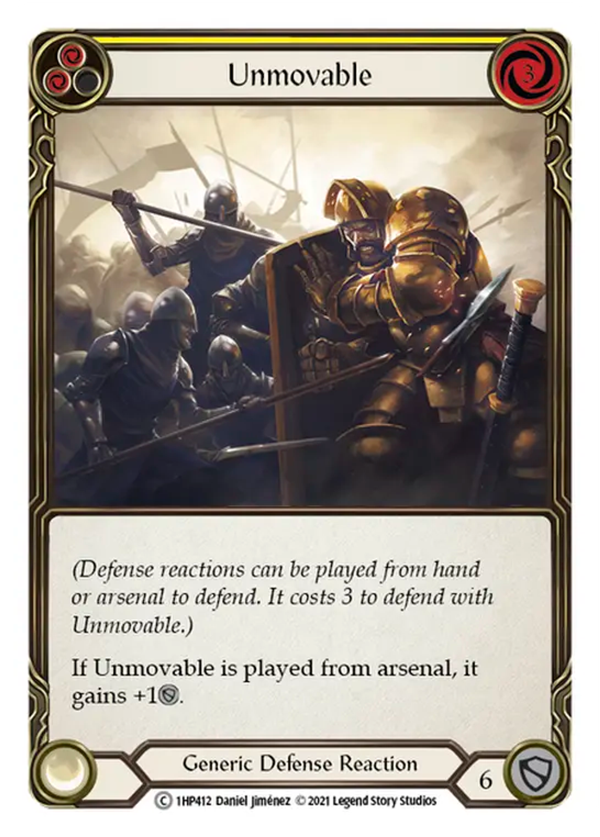 Unmovable (Yellow) — History Pack 1 — Flesh and Blood