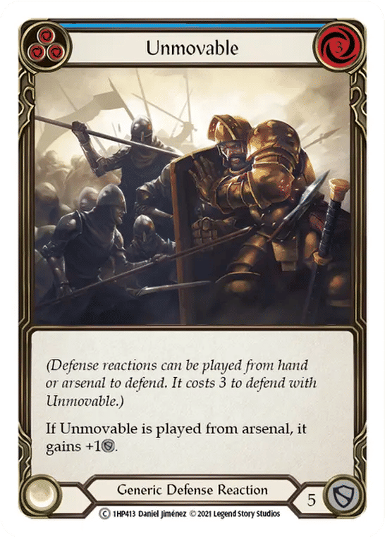 Unmovable (Blue) — History Pack 1 — Flesh and Blood