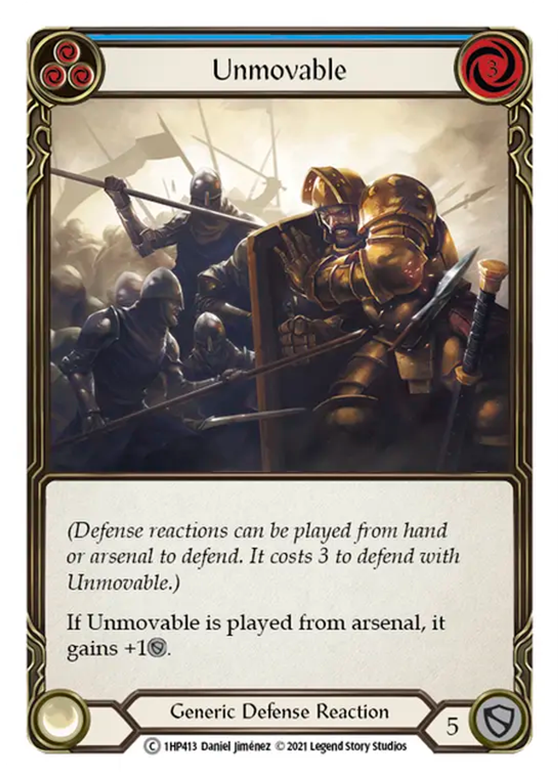 Unmovable (Blue) — History Pack 1 — Flesh and Blood