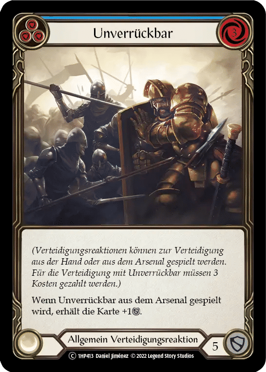 Unmovable (Blue) — History Pack 1 - Black Label — Flesh and Blood