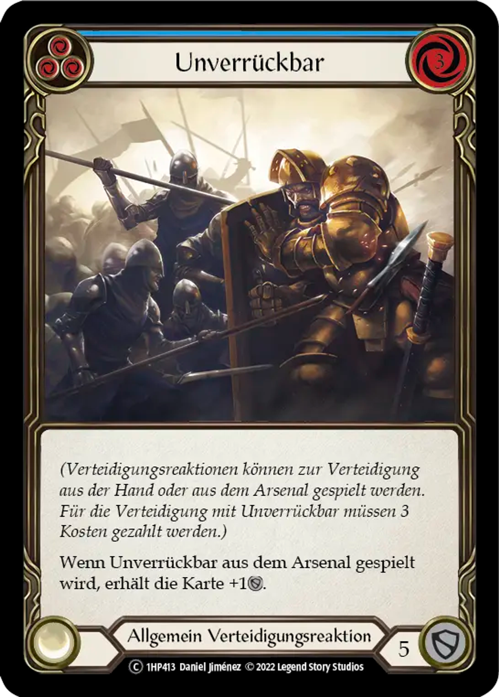 Unmovable (Blue) — History Pack 1 - Black Label — Flesh and Blood