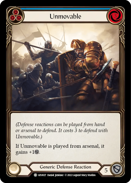 Unmovable (Blue) — Uzuri - Blitz Deck — Flesh and Blood