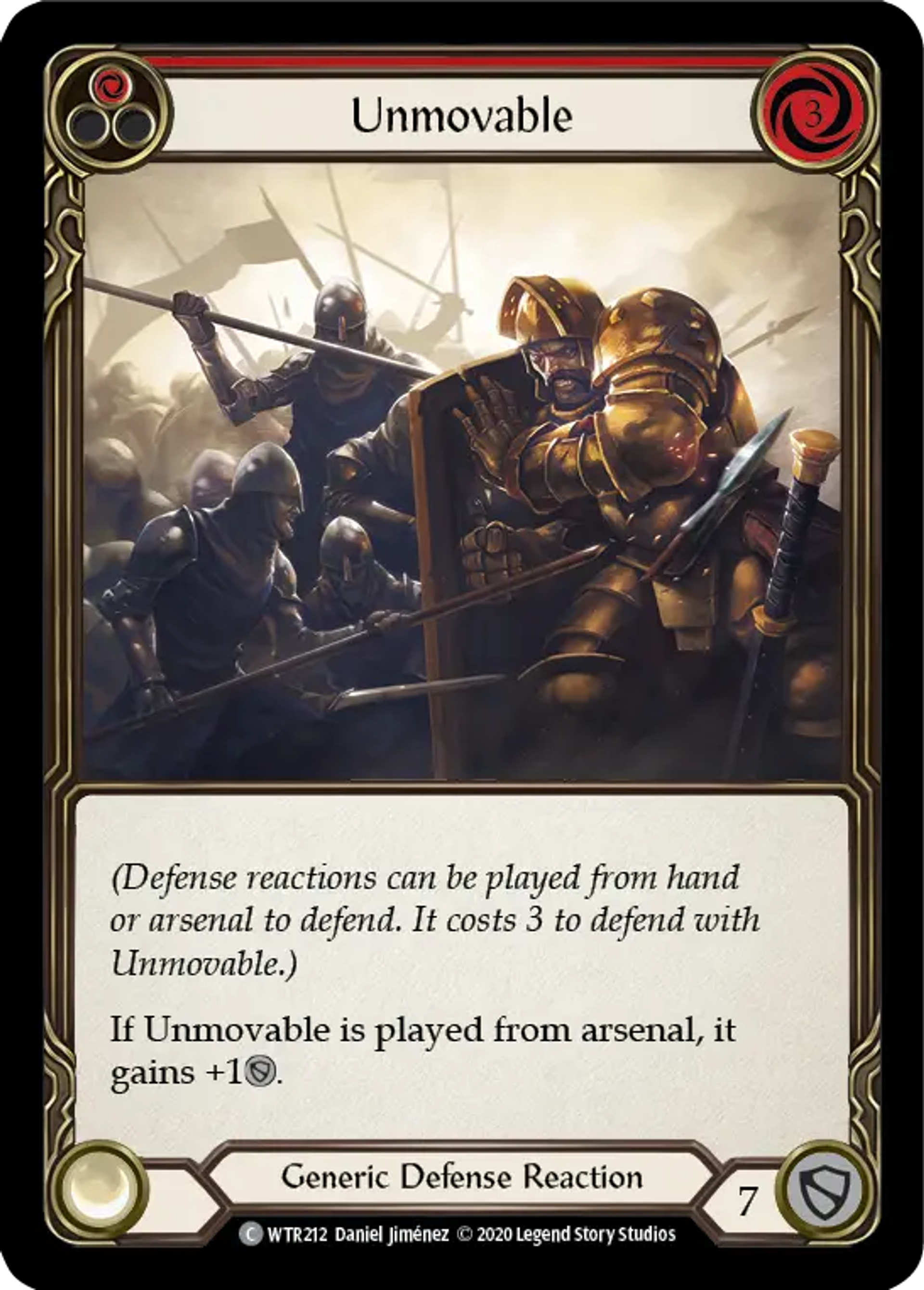 Unmovable (Red) — Welcome to Rathe - Unlimited — Flesh and Blood
