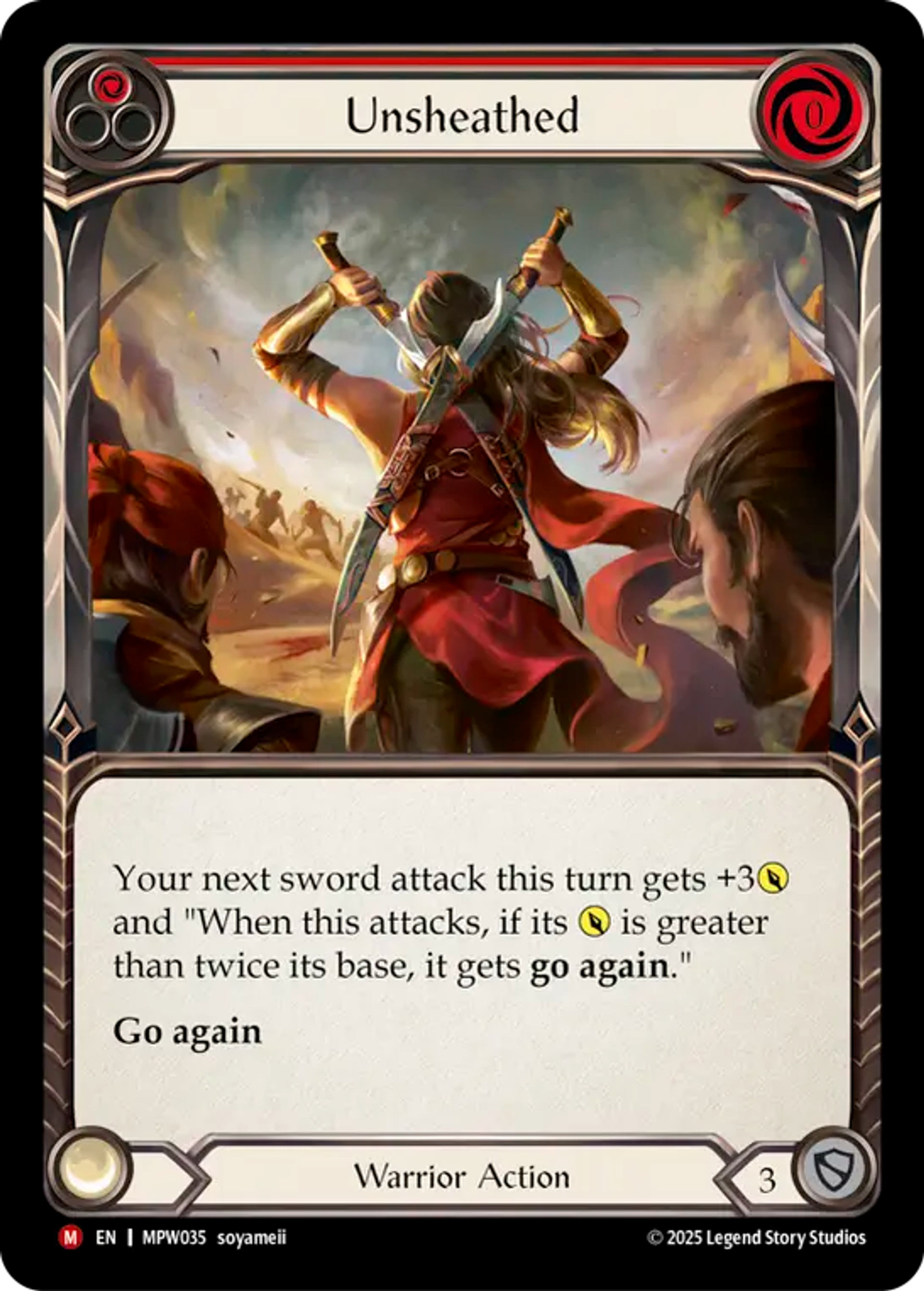 Unsheathed — Mastery Pack Warrior — Flesh and Blood