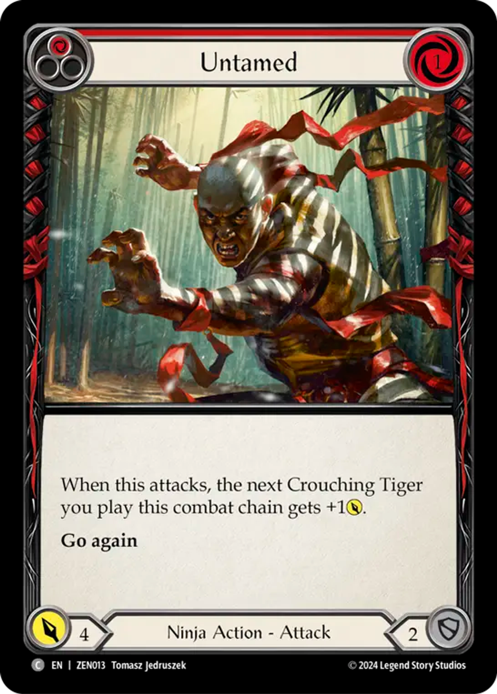 Untamed (Red) — Zen - Blitz Deck — Flesh and Blood