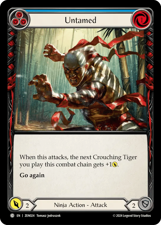 Untamed (Blue) — Zen - Blitz Deck — Flesh and Blood