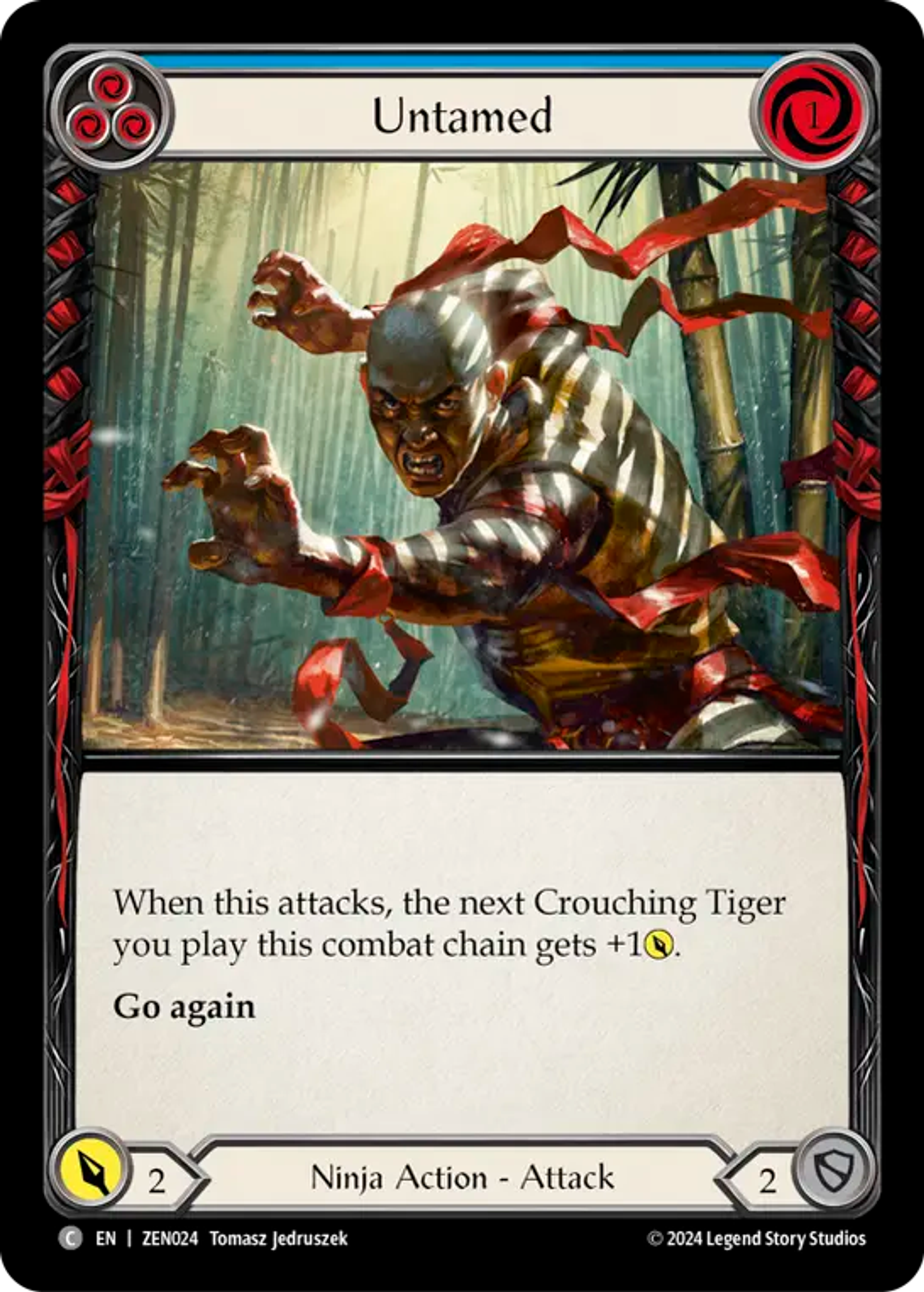 Untamed (Blue) — Zen - Blitz Deck — Flesh and Blood