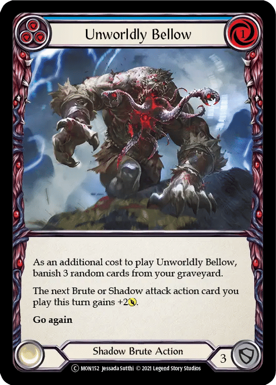 Unworldly Bellow (Blue) — Monarch - Unlimited — Flesh and Blood