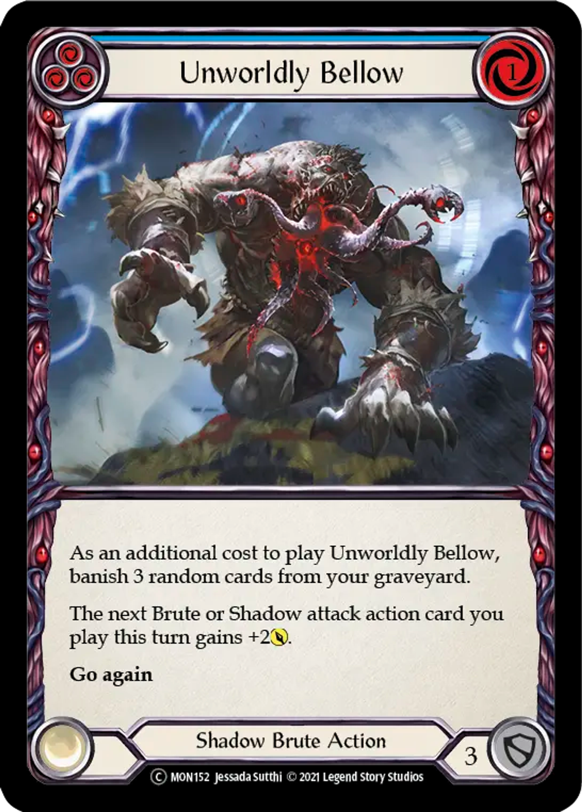 Unworldly Bellow (Blue) — Monarch - Unlimited — Flesh and Blood