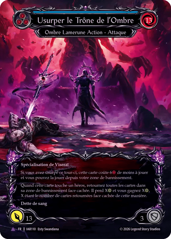 Usurper le Trône de l’Ombre — Usurp the Shadow Throne — Flesh and Blood