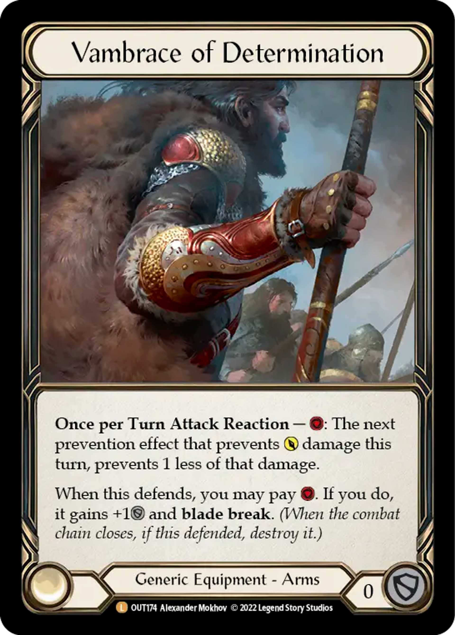 Vambrace of Determination — Outsiders — Flesh and Blood