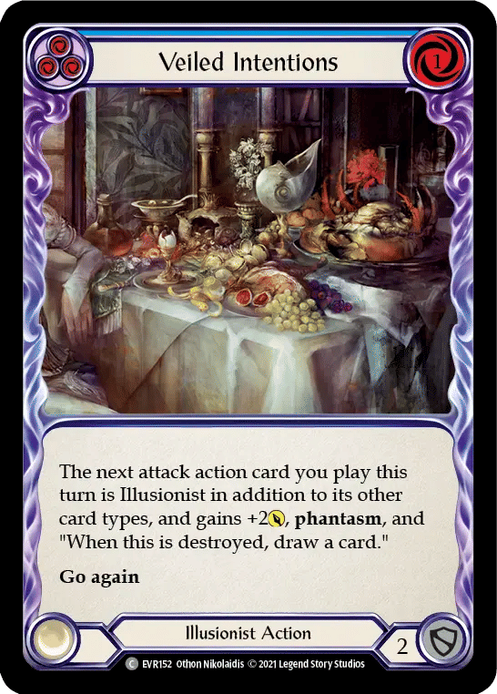 Veiled Intentions (Blue) — Everfest — Flesh and Blood