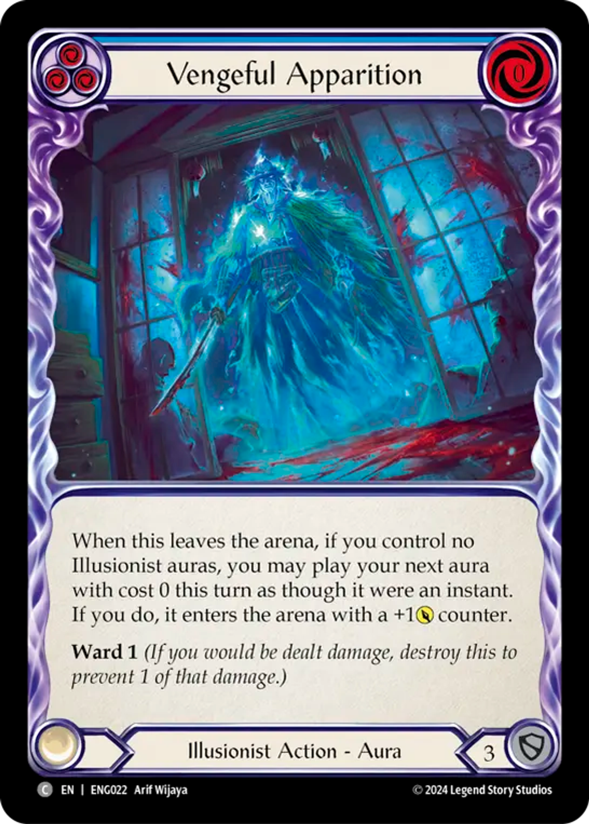 Vengeful Apparition (Blue) — Enigma - Blitz Deck — Flesh and Blood