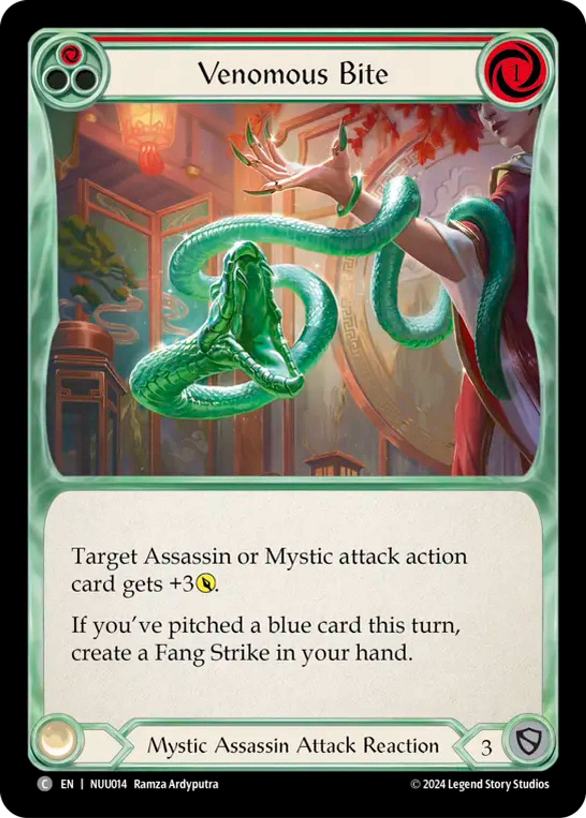 Venomous Bite (Red) — Nuu - Blitz Deck — Flesh and Blood